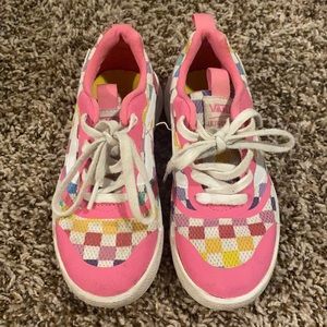 Children’s size 12 shoes Vans off the wall Checkerboard sneakers